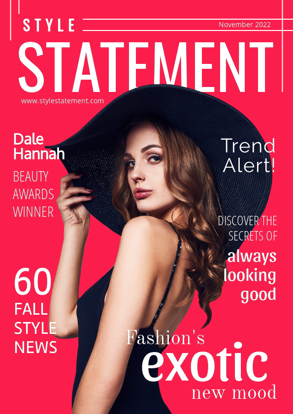Create Magazine Cover Template